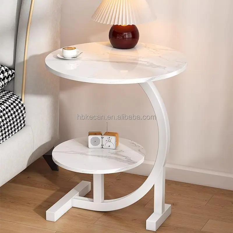 Nordic cream wind flowers solid wood edge several small family double deck coffee table bedroom small round table