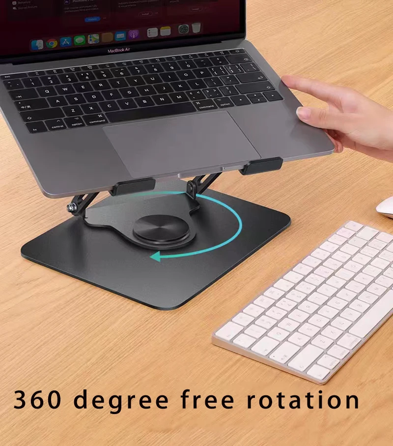 Adjustable Height Computer Stands 360 degree Rotation Laptop Stand for 10-17.3 inch Laptops