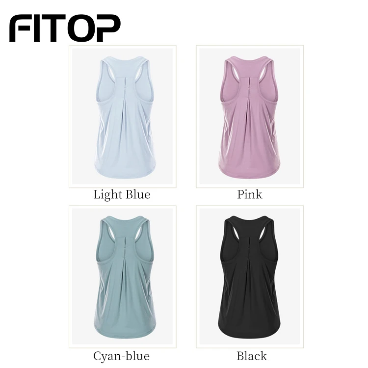 Женский топ для занятий йогой Racerback, Свободный Топ-майка для занятий йогой