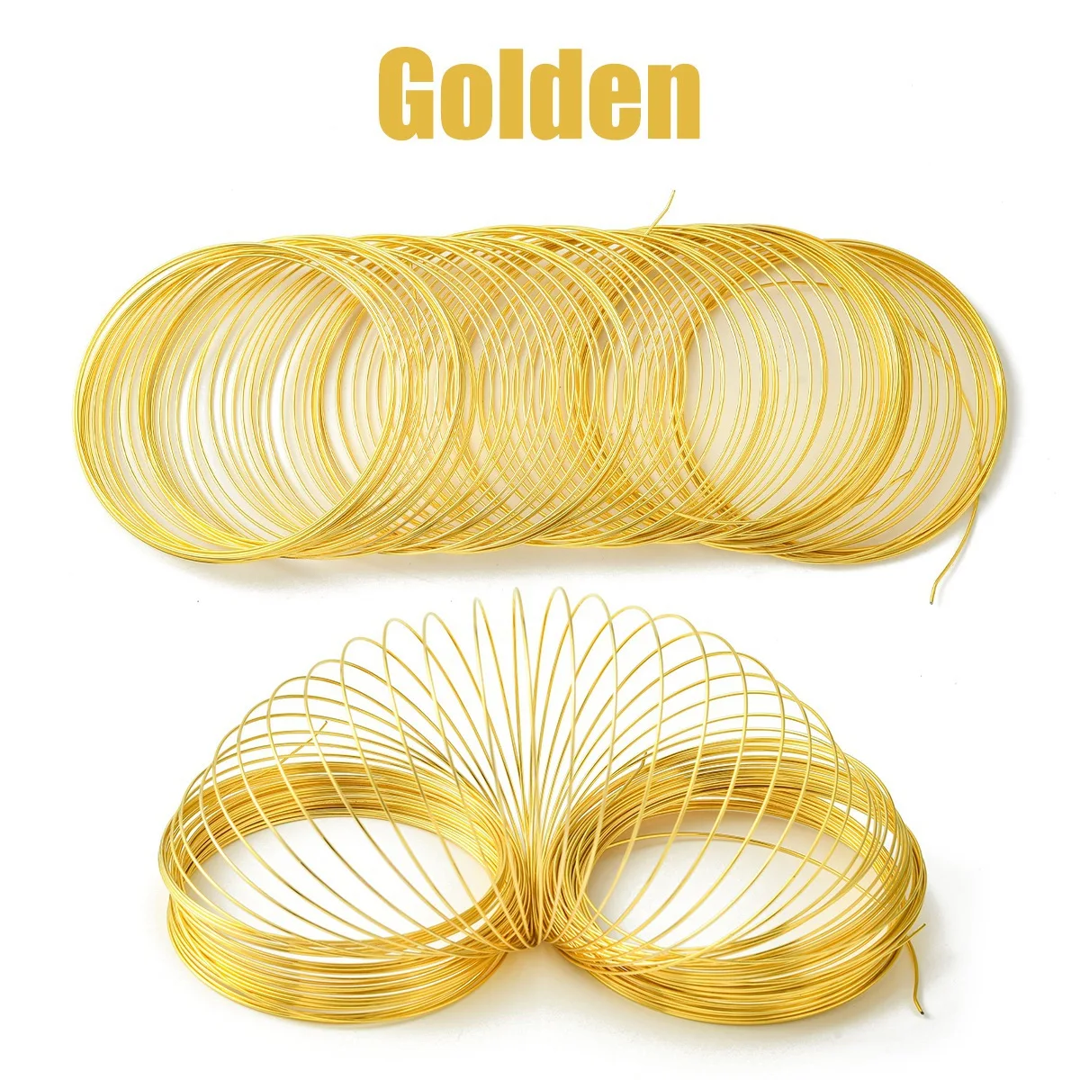 Rawmand 0.6mm Jewelry Wire 90 Loop Memory Beading Wire for Jewelry Making Stones Necklaces and Cable Wire Bracelet
