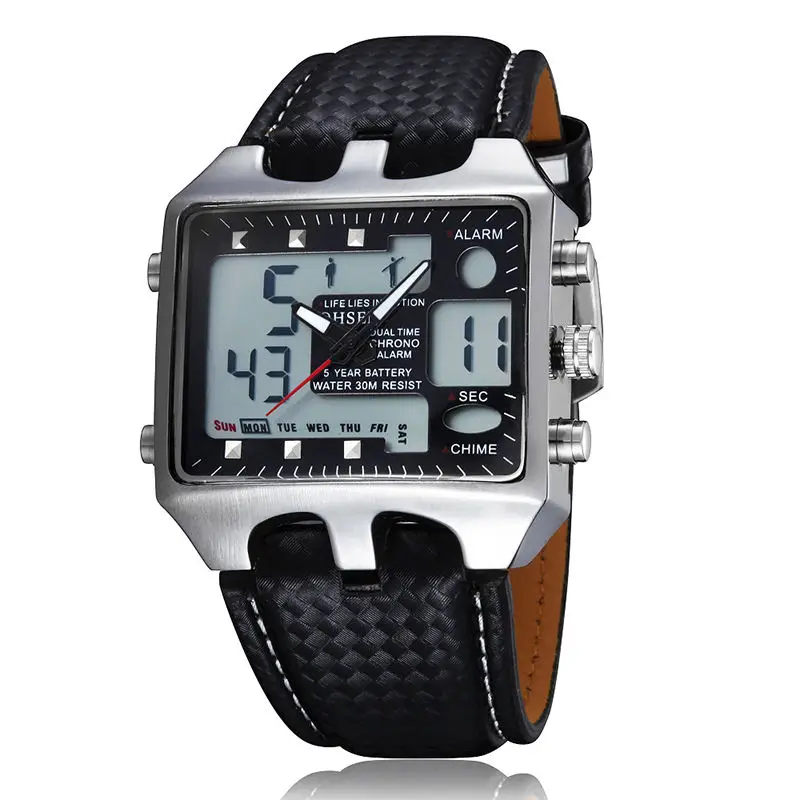 Men AD0930 Reloj Digital Sport Watches Analog Digital Quartz 3ATM Waterproof Dive Fashion Military Watch Relogio Male Clock