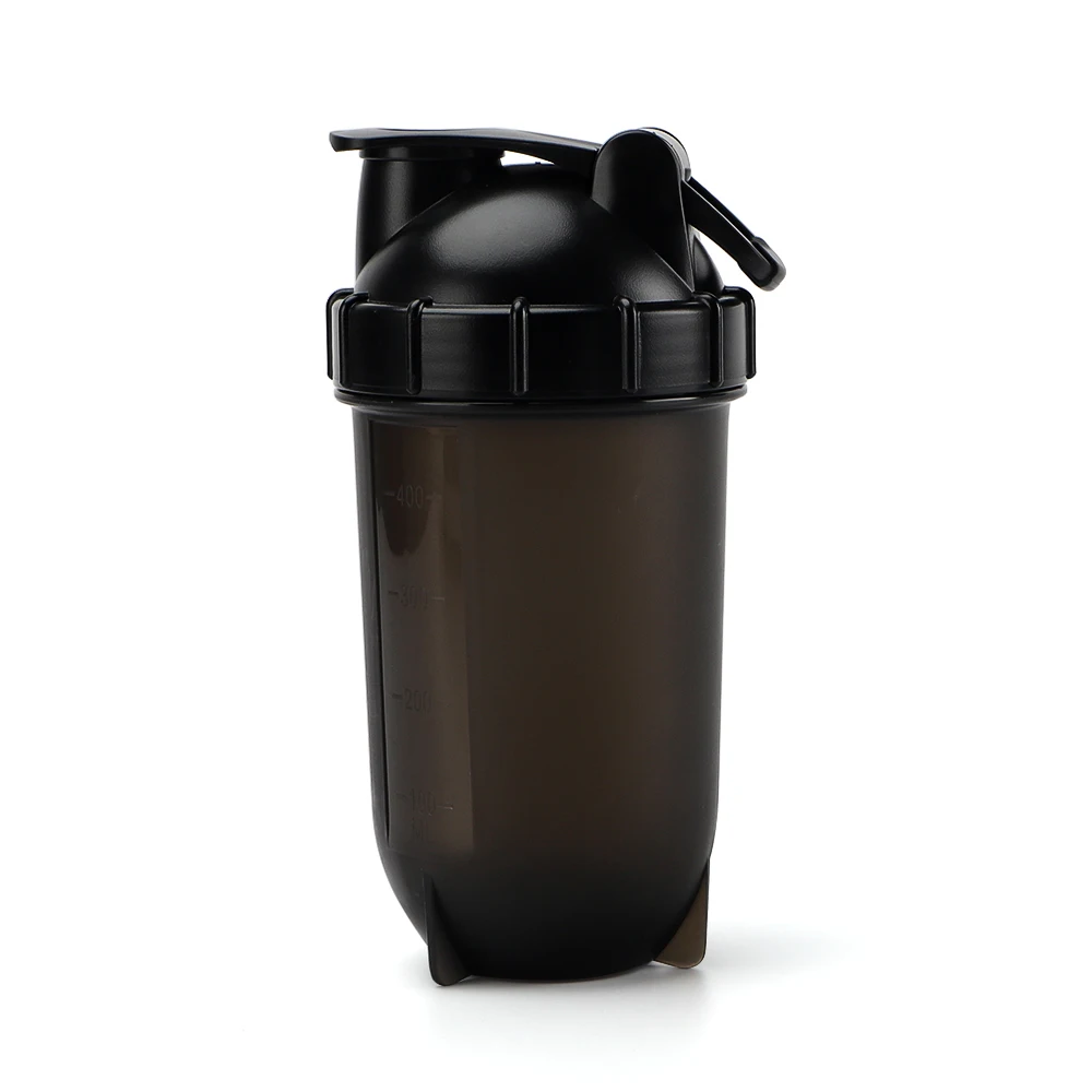 Factory Wholesale 400ml Custom Logo BPA Free Sport Plastic Gym Protein Bottle Shakers