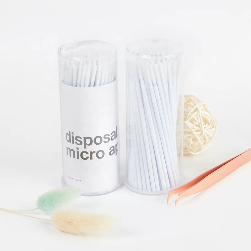 Micro Applicator Brush Disposable Lash Stick For Extension Makeup Application Cotton Swab