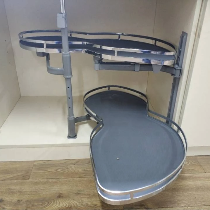 
Kitchen Basket in Cabinet Magic Corner Lazy Susan Basket 