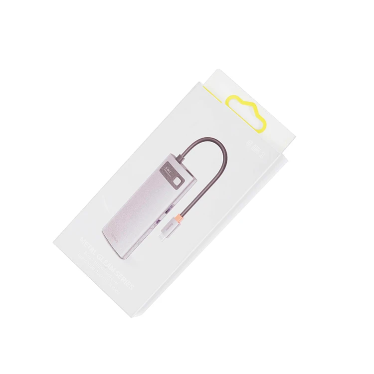 Бумажные коробки на заказ упаковка электронных продуктов Формовочная коробка USB-кабель для передачи данных упаковочная зарядного кабеля