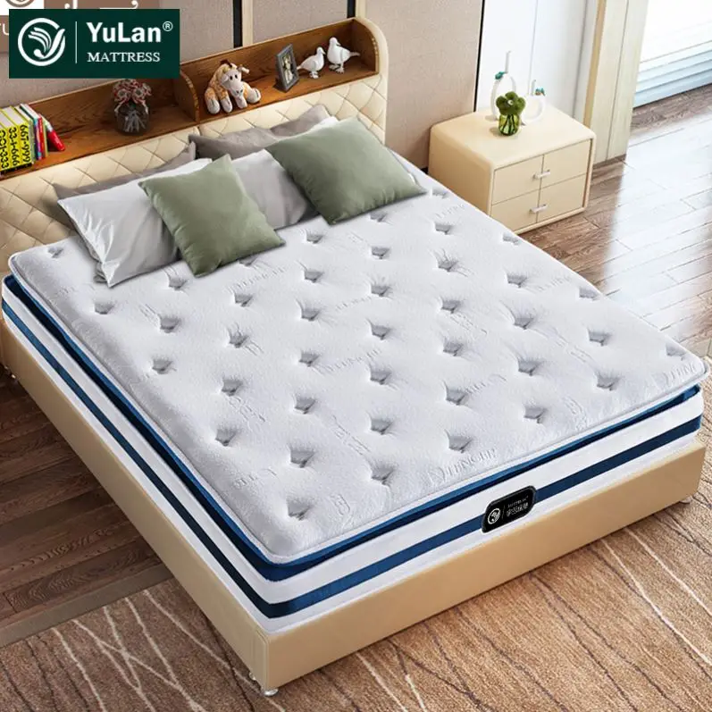 Bedroom Antimicrobial Happy Dream China Manufacture Doubl Pillowtop Knitted Bed Pocket Spring Mattress