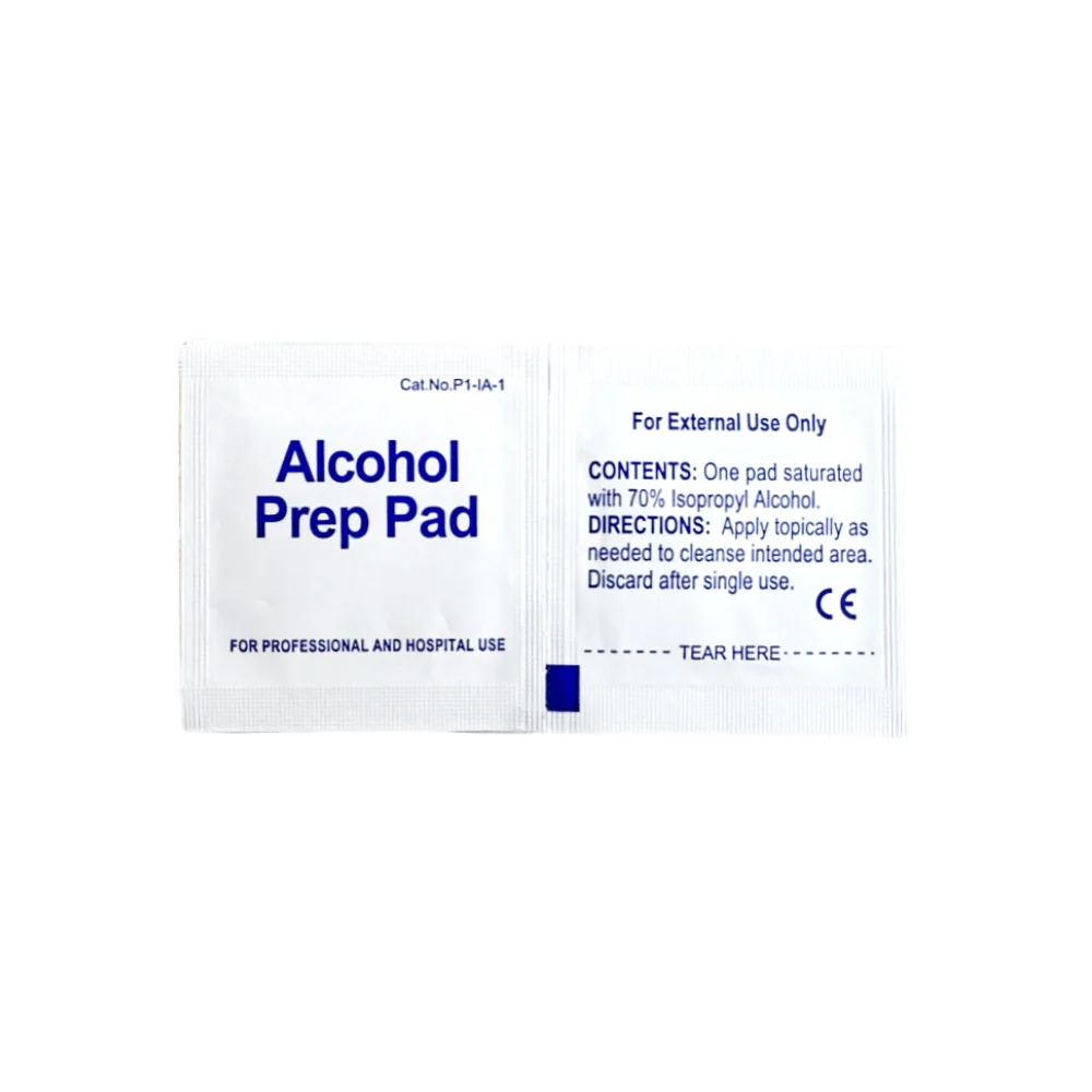 CE/ISO Individual Package Medical 75% Isopropyl Mini Sterile Alcohol Prep Pads IPA Wipes for Skin