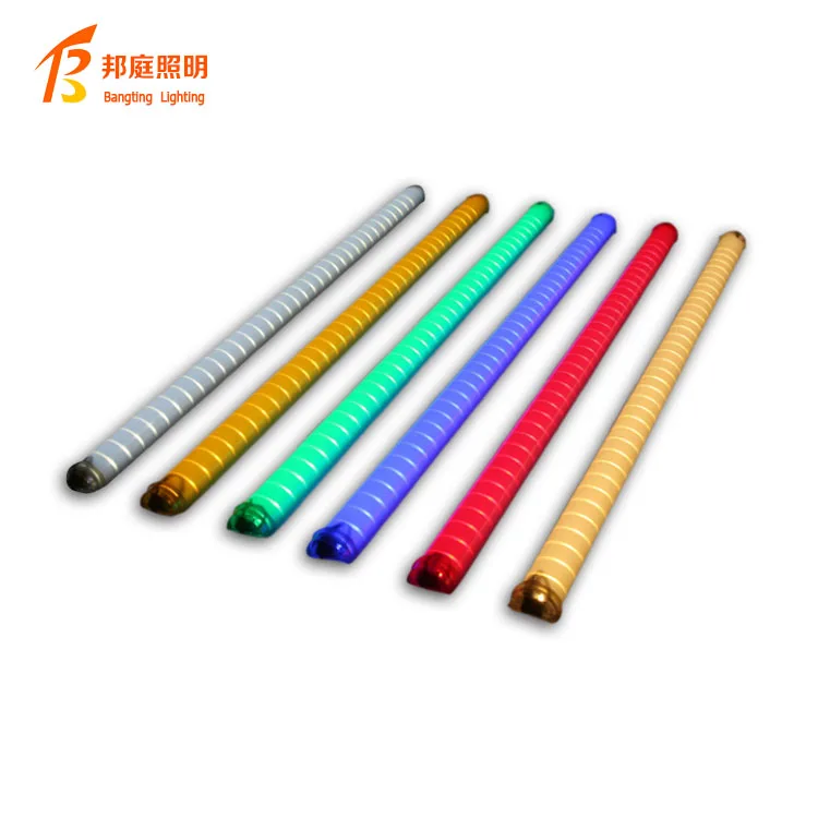Waterproof IP66 dmx tube Outdoor LED Digital Tube 14w RGB tube light Wall Washer light for facade light DC24V 12V