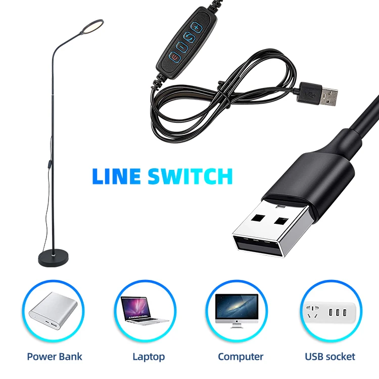 wholesale living room bedroom creative  360 free rotating smart led clamp desk 3 in 1 dimmable arc floor lamp