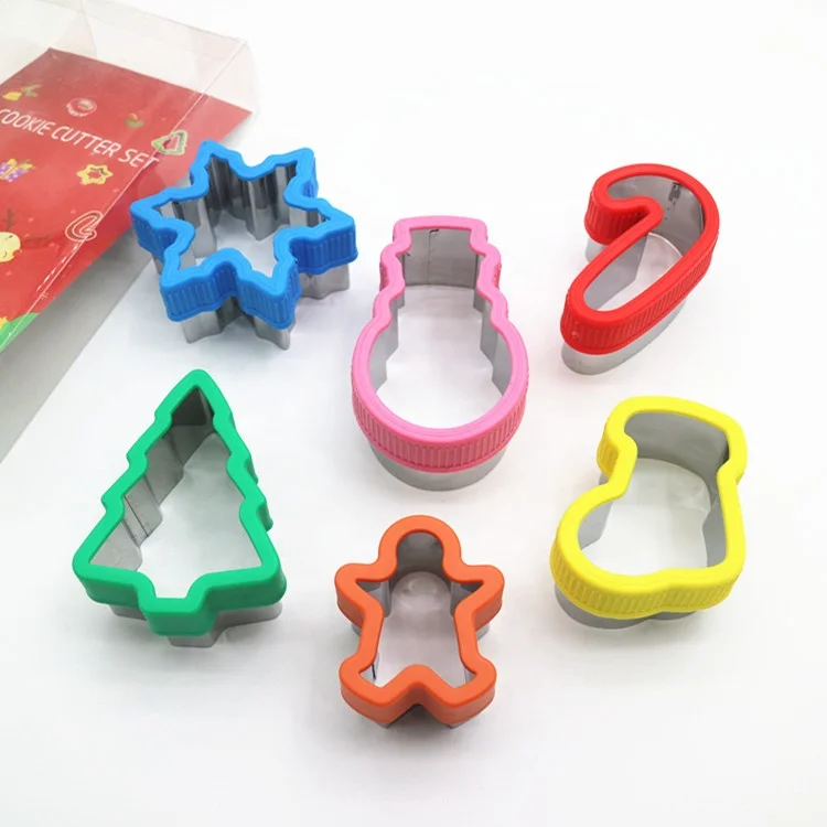 Metal Christmas cookie cutter set angel moon bell and shooting star shaped cookie cutter biscuit mold