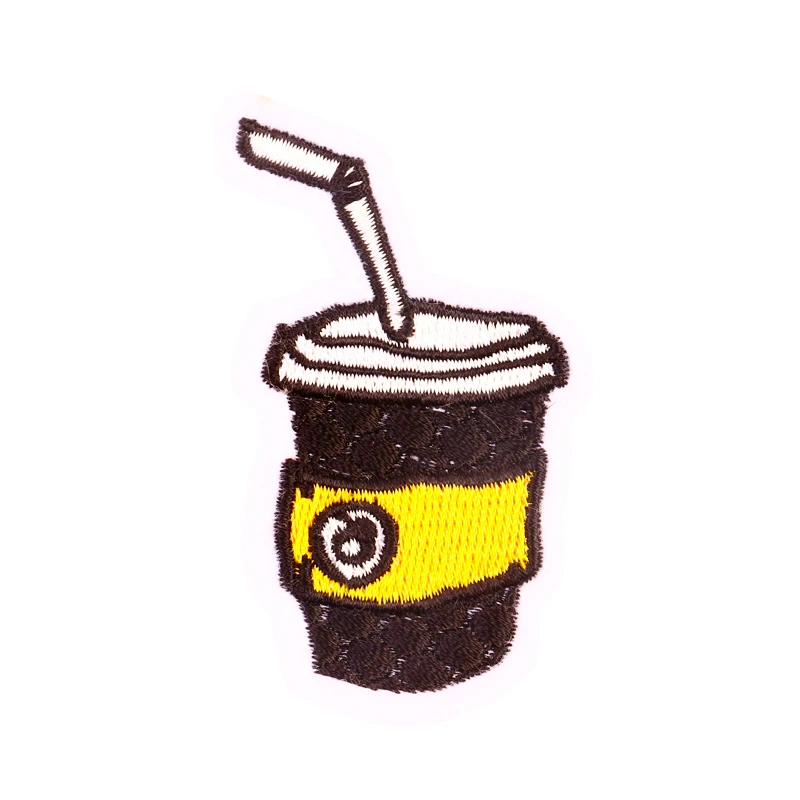 girly lovely Drinks made in China patch military embroidery badge