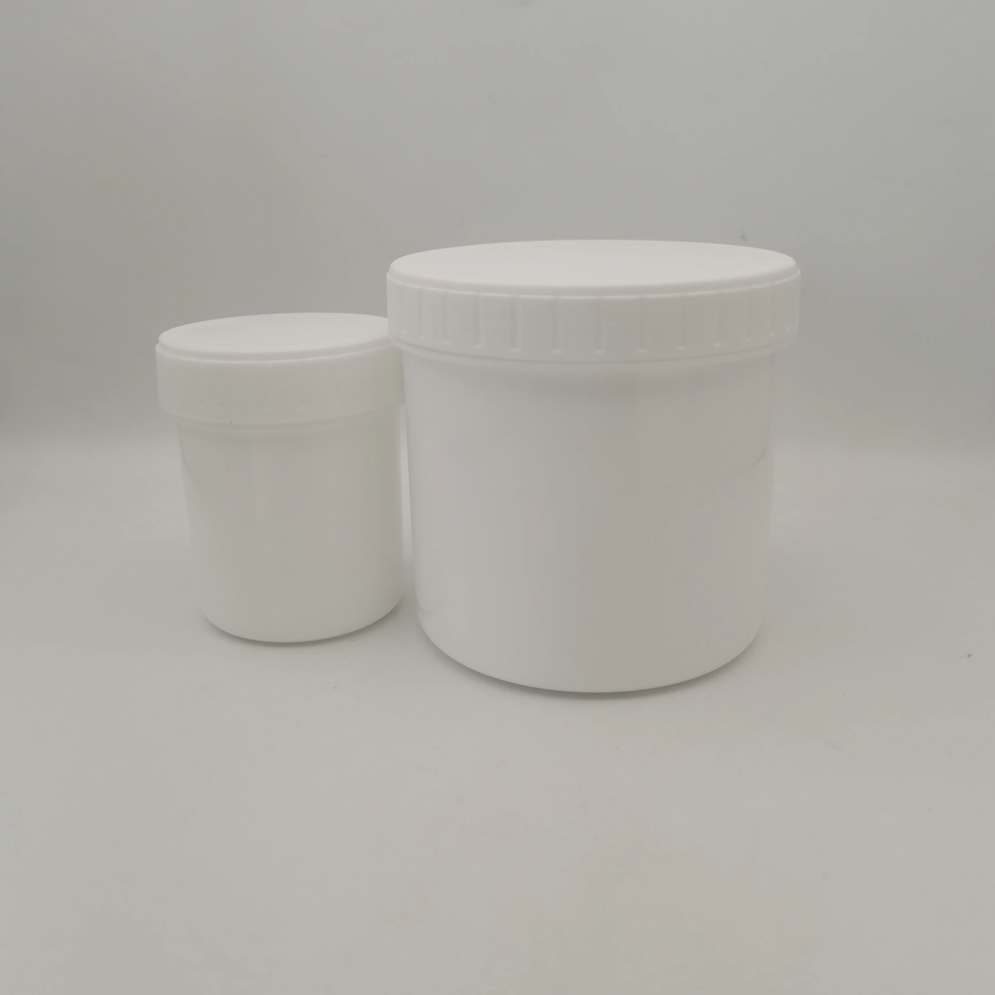 150-1000ml food grade large plastic sealed tank with screw lid and transparent inner lid