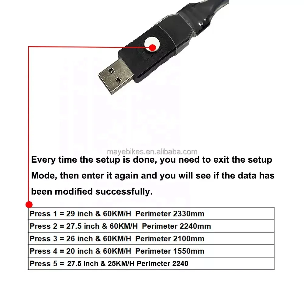Joyebikes BESST USB Programming Cable for Bafang M510 M600 M620 CAN bus Mid-drive Motor Kits Reprogramming Cable