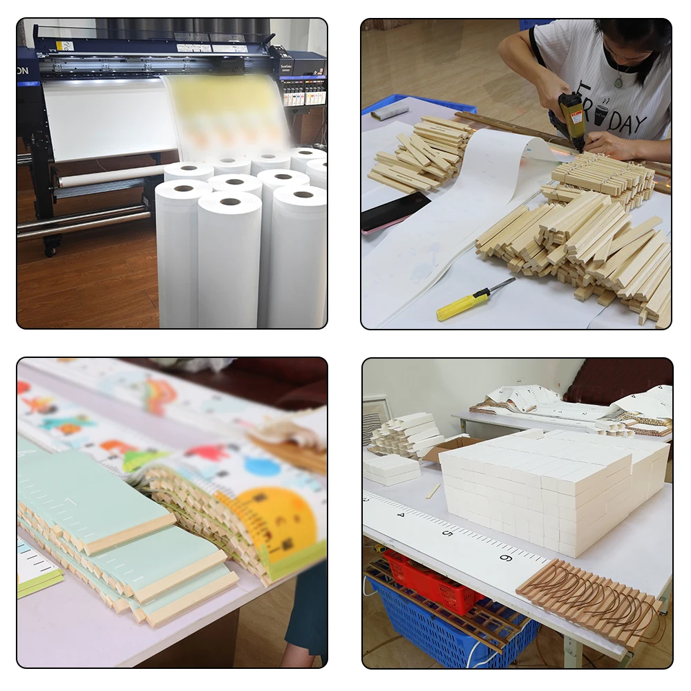 Personalized Space outerspace Growth Chart boy growth height chart rocket stars wall canvas ruler