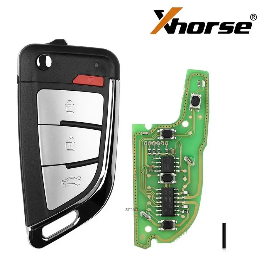 2024 New  Xhorse vvdi remote key  XKKF20EN 3 Buttons Flip Remote Xhorse for VVDI Key Tool Global Version
