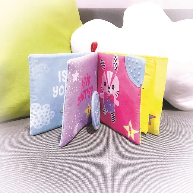 
Hot Selling Education Activity Funny Cute Baby Fabric Soft Book For Newborn 