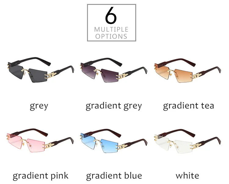 High quality Polygonal retro wood grain durable metal hinge silicone nose pad fashion UV400 frameless sunglasses for men women