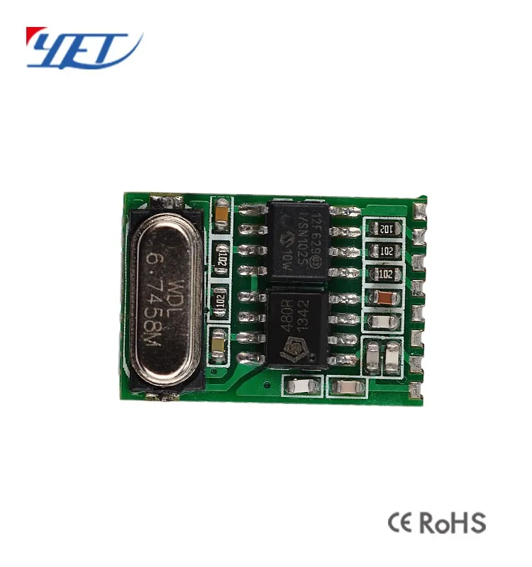 YET215 433mhz learning code remote control wireless receiver module remote control transmitter