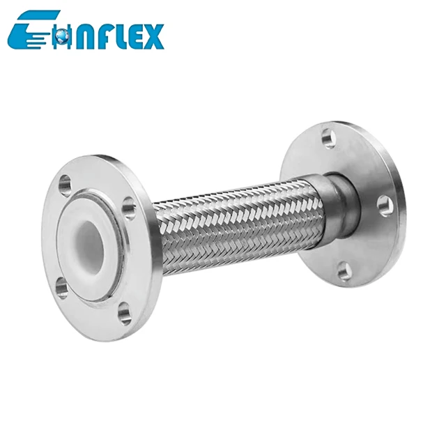 Stainless Steel Metal Hose with PTFE Lining Metal Braided Hose Mesh Gas Flex Hoses