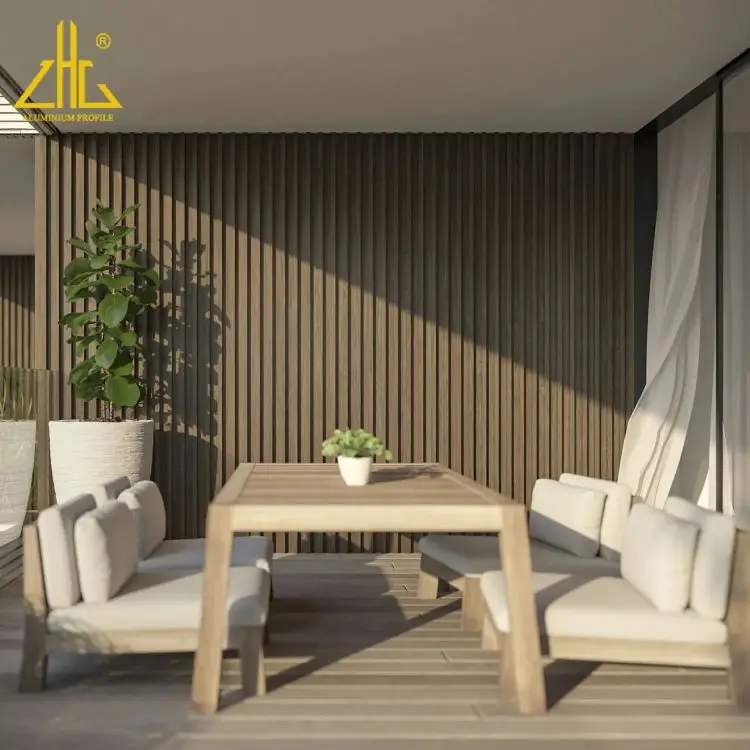 ZHONGLIAN Customized Aluminum Panel Wood Grain Exterior Wall Decoration Outdoor Wallboard