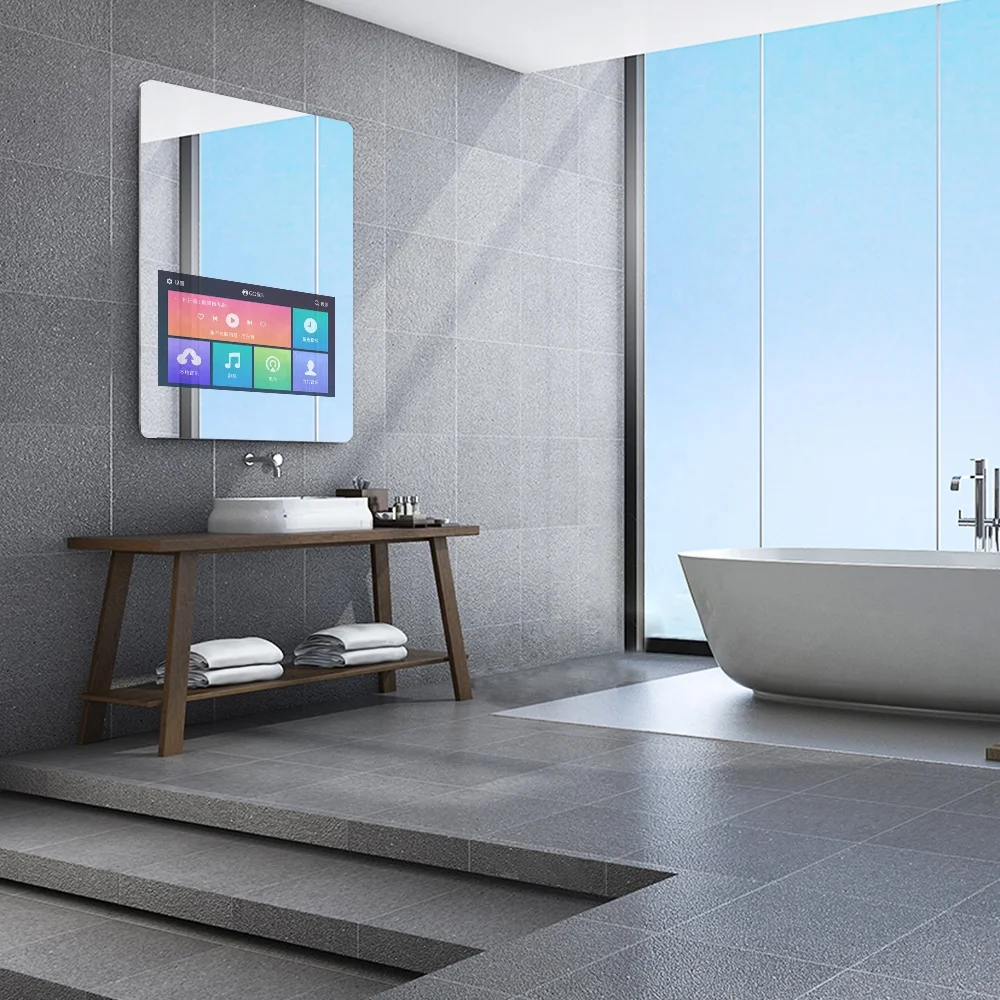 Fog-Free Mirrors for Wall Smart TV in Magic Mirror For Hotel Villa Bathroom