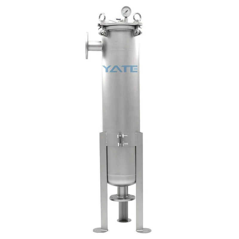 Industrial filtration system filter vessel stainless steel bag filter housing
