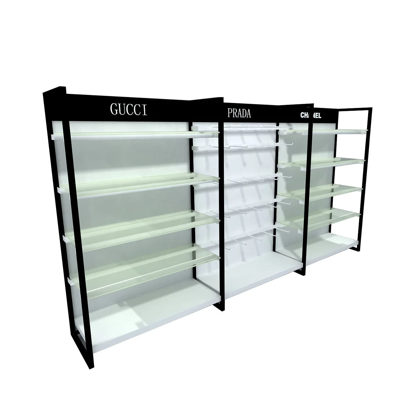 Двухсторонняя Металлическая Витрина для магазина косметики, торговых центров, 5-й пол, подходит для любого места WD