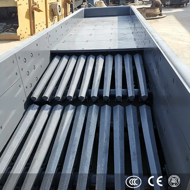 Low cost stainless steel grizzly hopper linear vibrating feeder for stone crusher