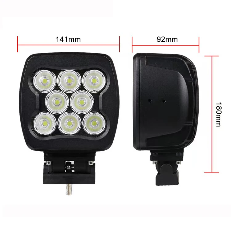 High power high/low beam auto truck 80W LED work light offroad
