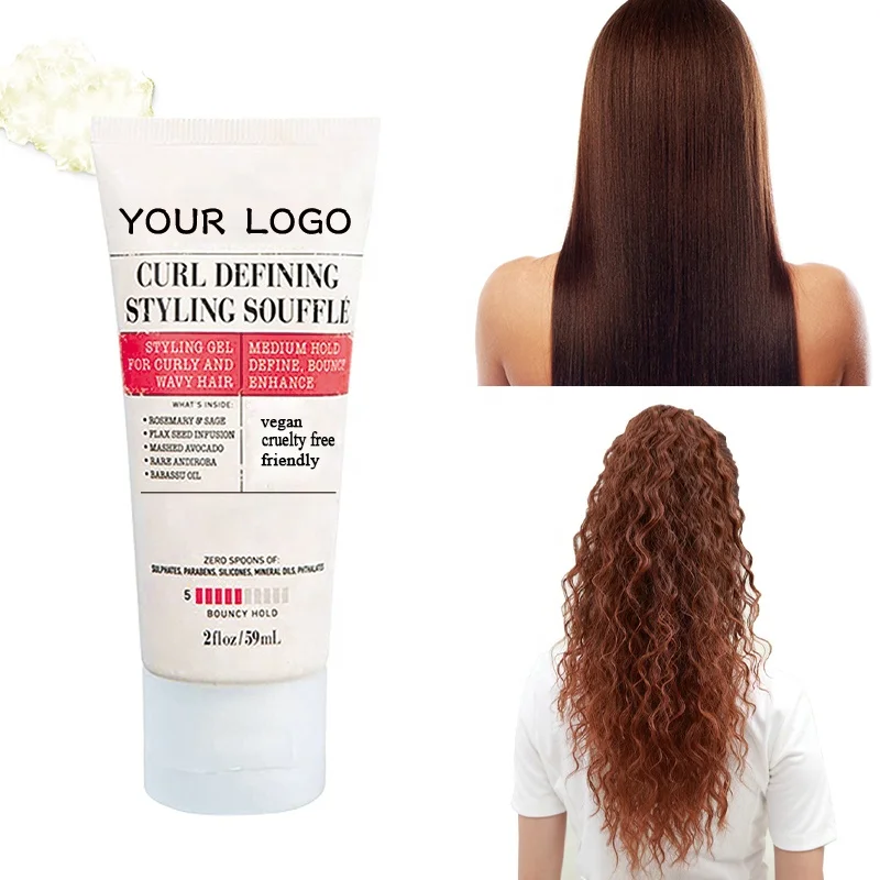 Wholesale Water Based Strong Hold Water Locking Pro Style Hair Gel Curly Wavy Vegan Medium Hold Styling Gel