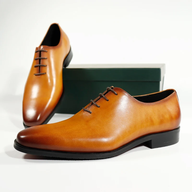 Comfortable Business Cow Leather luxury shoes men Brand shoes men classic Delicate High Quality Genuine Cow Leather Men Shoes