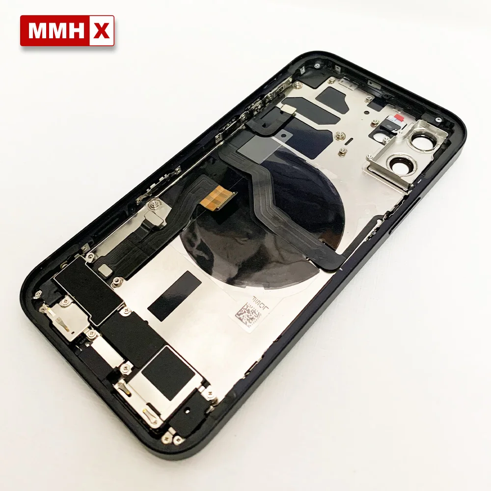 Высокое качество для iphone 12 задняя средняя рамка Шасси Полный Корпус в сборе Крышка батарейного отсека с гибким кабелем и