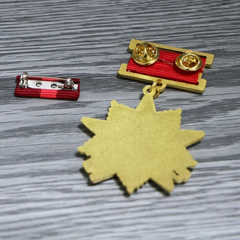 Custom promotion medal with ribbon military medals miraculous medal
