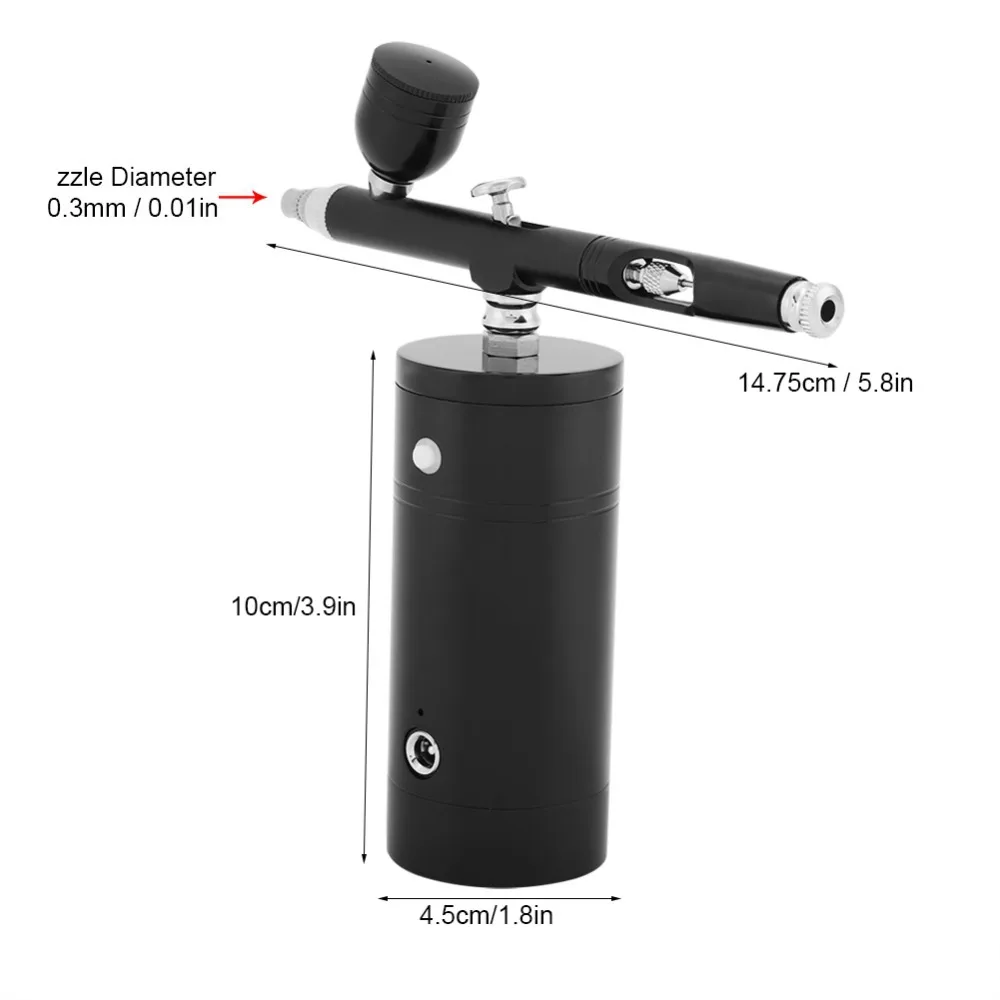 Многофункциональный беспроводной Аэрограф, комплект с компрессором для распыления краски, одно действие, двойное зарядное устройство, портативный набор