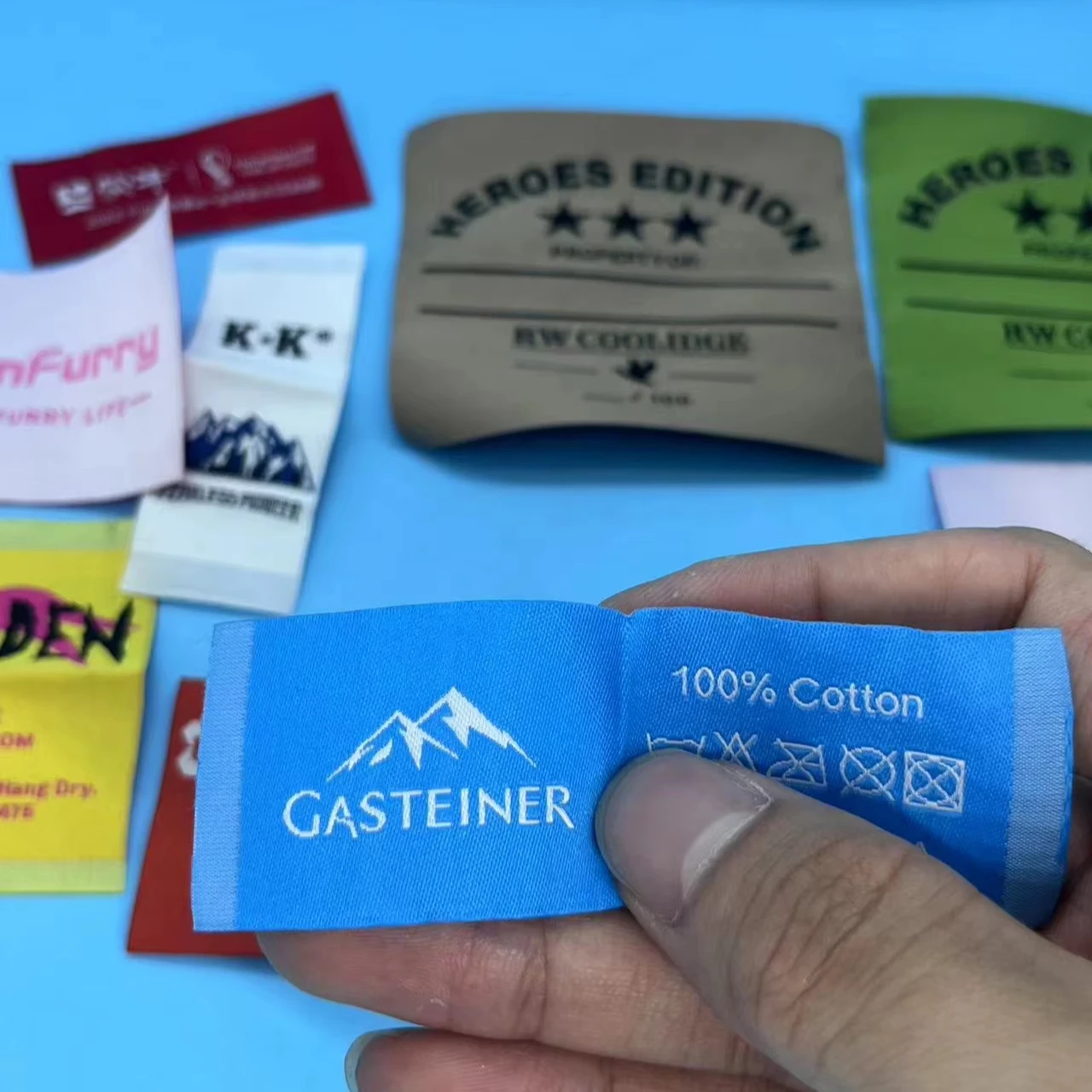 Wholesale Woven Labels Best Quality Soft Woven Label Custom LOGO For Clothing Label