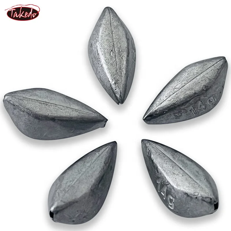 TAKEDO FD05 Fishing Lead Sinkers Weights 3.5g 5g 7g 10g 14g   Weights Freshwater Droplets Sinker Fishing Accessories For Fishing