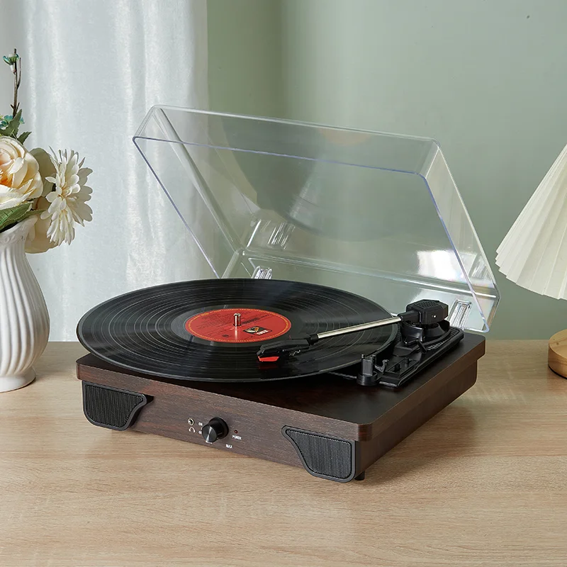 Hot Selling Home Audio System Electronic antique phonograph Blue tooth Gramophone Vinyl Suitcase Turntable Record Player Speaker
