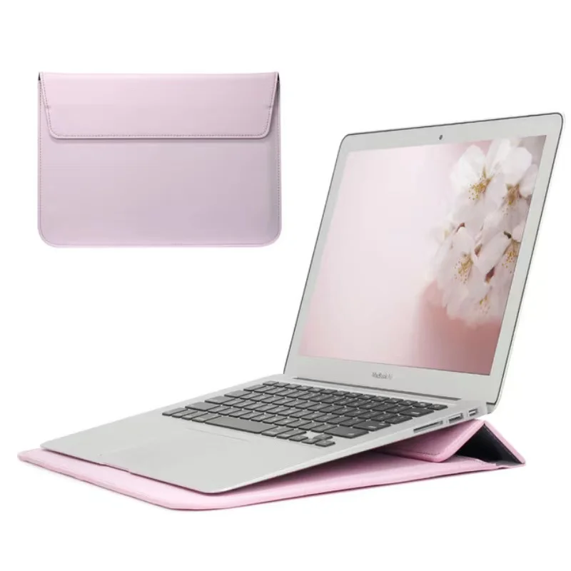 Горячая продажа PU кожаный чехол для ноутбука сумка Macbook M1 Air Pro Retina 13 14 15 дюймов Сумка с