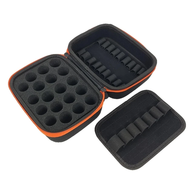 Custom Eva Zipper Hand Carry Portable Multi-Function Packaging Box Double-Layer Essential Oil Cases For Manicure Tools