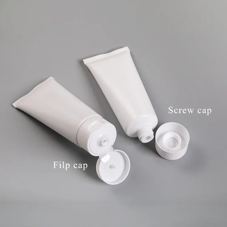 Flip Top Plastic Squeeze Empty Lotion Tube Set Packaging 15ml 50ml 200 ml Soft Skincare Cosmetic Hand Cream Tube with Logo