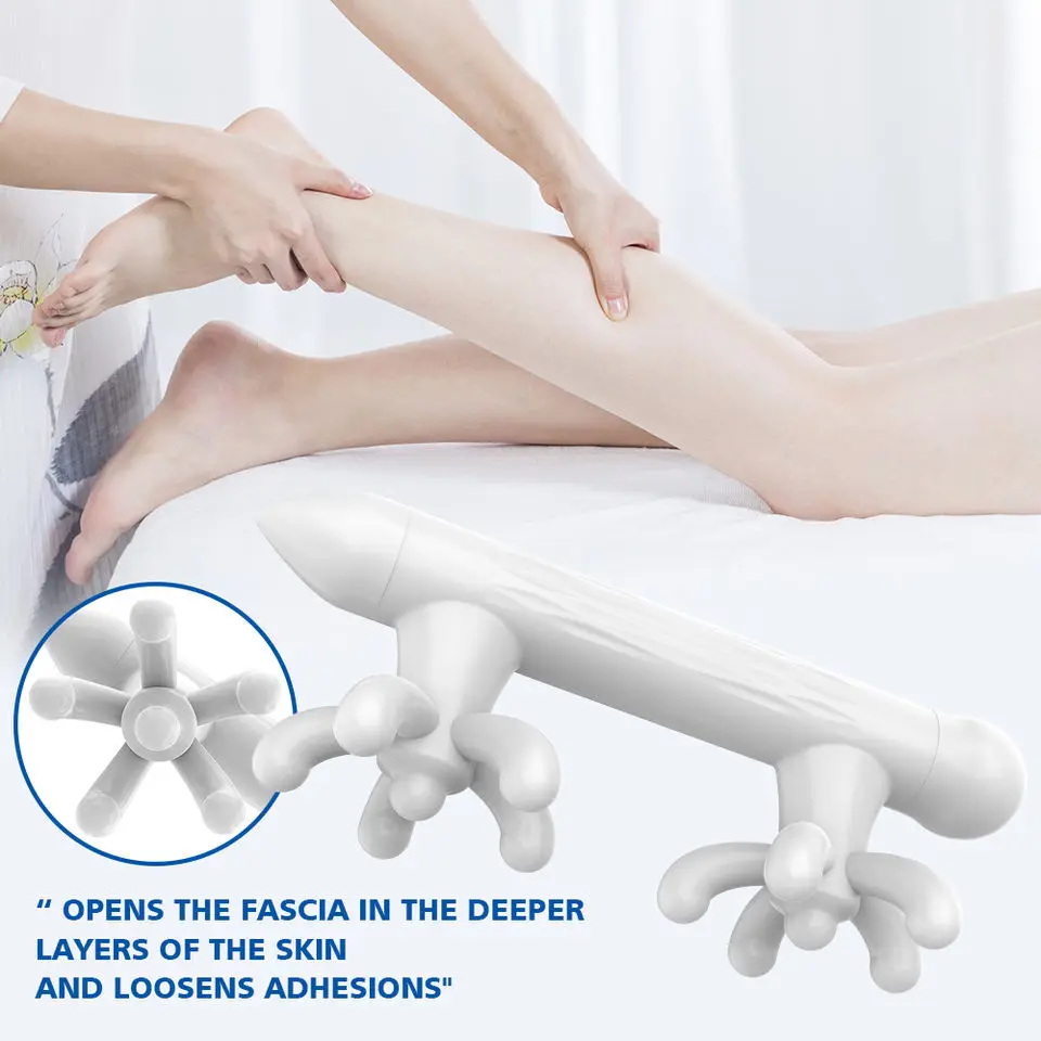 Anti Cellulite Arm Leg Waist Neck Muscle Relax Massage Roller Hand Mini Massage Handheld Plastic Massage Tool