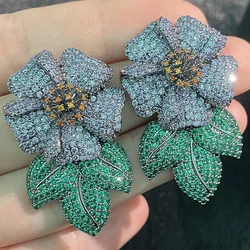 gold perle tailand ohr inhaber labyrinth mode sexi rhodium ohrringe metal handmade flower dangle earring mold