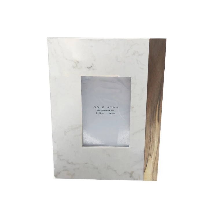 Свадебная винтажная мраморная деревянная фоторамка, Современная стоячая Роскошная 4x6 5x7 8x10, оптовая продажа, Милая Черная сублимационная индивидуальная OEM BSCI