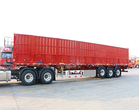 Transport Cargo Side Wall  Semi-Trailers Box trailer Tanker trailer fast delivery with FUWA BPW axles double Coin tires ST CLX
