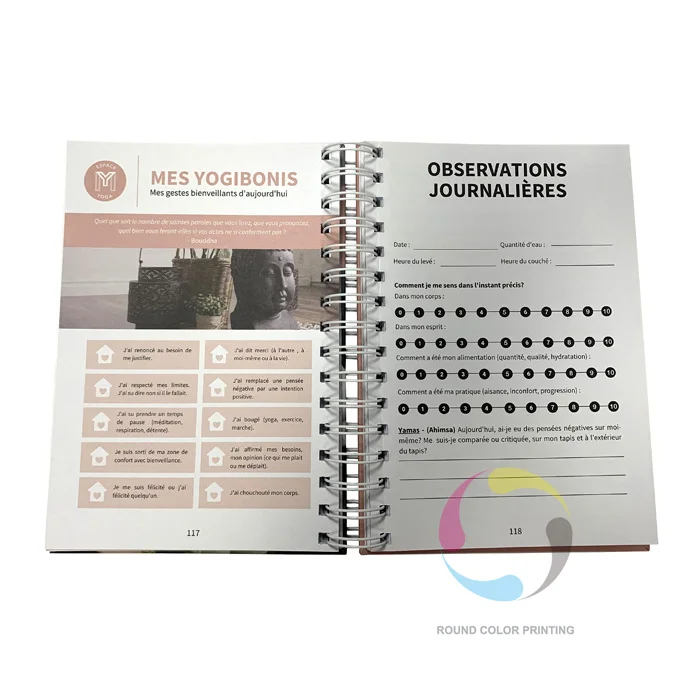 2023 Wholesale Custom Gold Luxury Spiral Bound Blank Linen Fabric Wedding Planner Book Stand Set