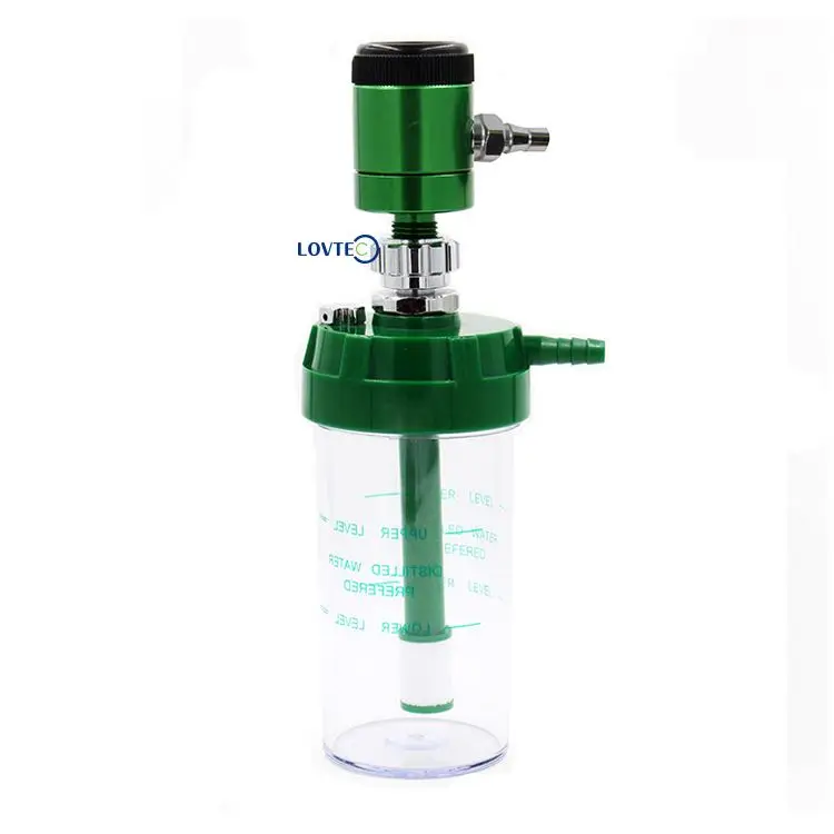 Caipu aluminum Gas Flow Meter aluminum Oxygen Flow Meter With Humidifier DIN adapter