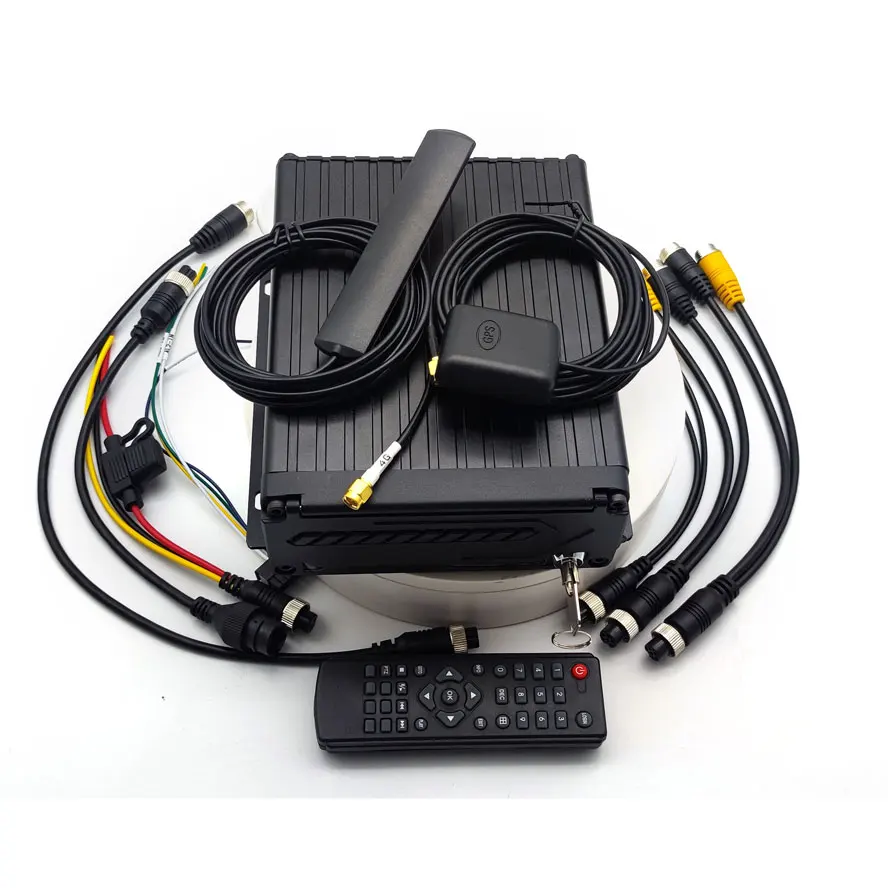 Support CMSV6 Platform 4G GPS WIFI 4Channels 1080P HDD/SD Card Mobile DVR MDVR kit Fleet Management