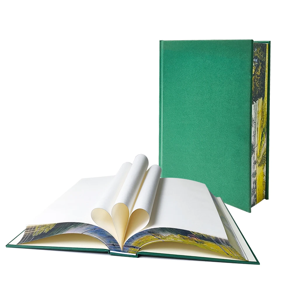 Печатная книга полноцветная заводская с распыленным краем в твердом переплете тетрадь Noverl Book