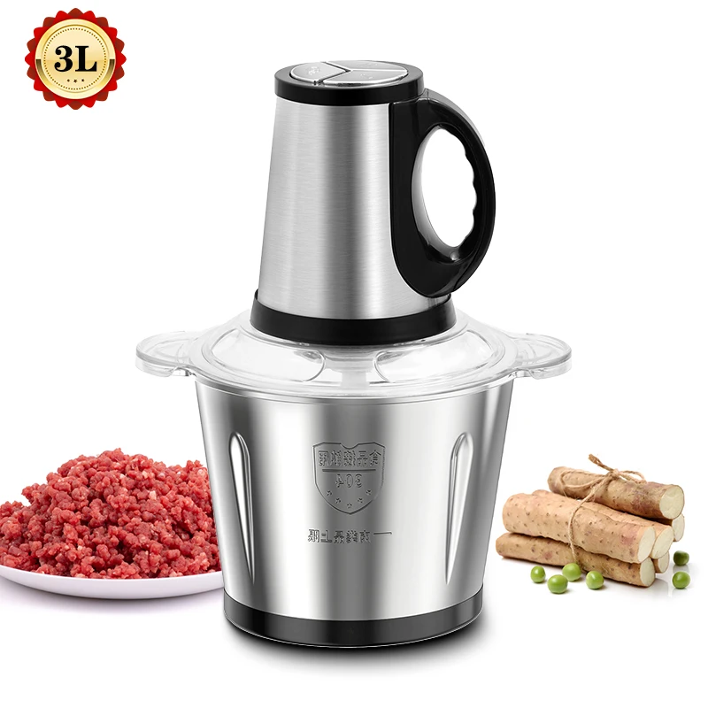 hot sale 2L 3L 5L factory price stainless steel fufu yam pounding machine big meat grinder electric yam pounder meat chopper