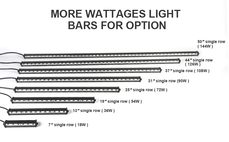 13 inch single row working light bar off road lighting for 12 volt 24 volt off-road suv utv atv